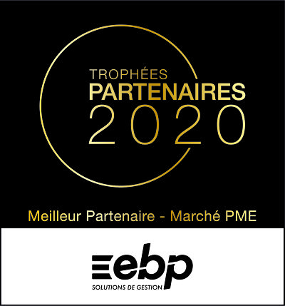 installateur intégrateur de logiciel ebp ayant reçu le trophée partenaires 2020 sur le marché pme à marseille en région paca